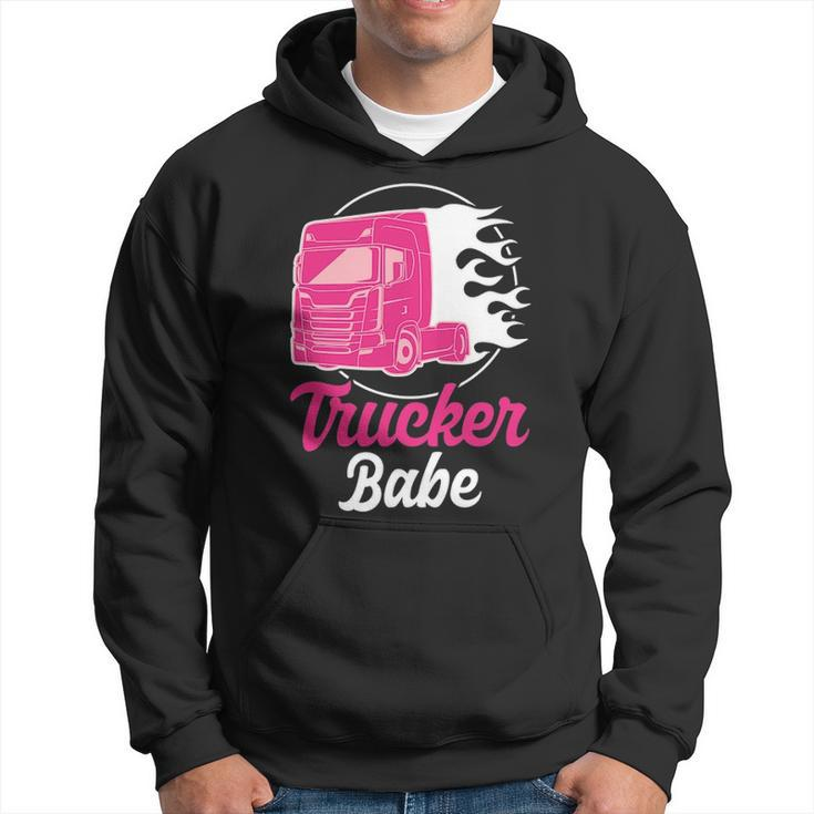 Trucker Babe  Truck Driver Hoodie