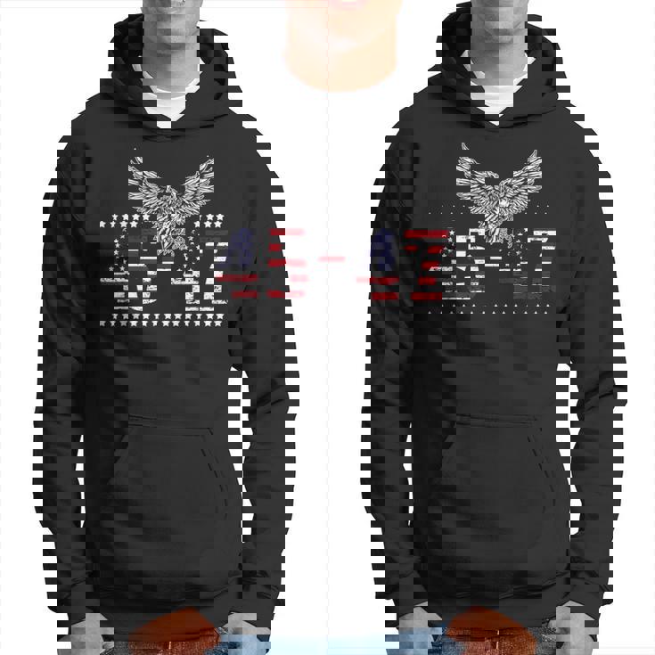 Trump 2024 President 45 And 47 American Flag Trump 2024 Hoodie