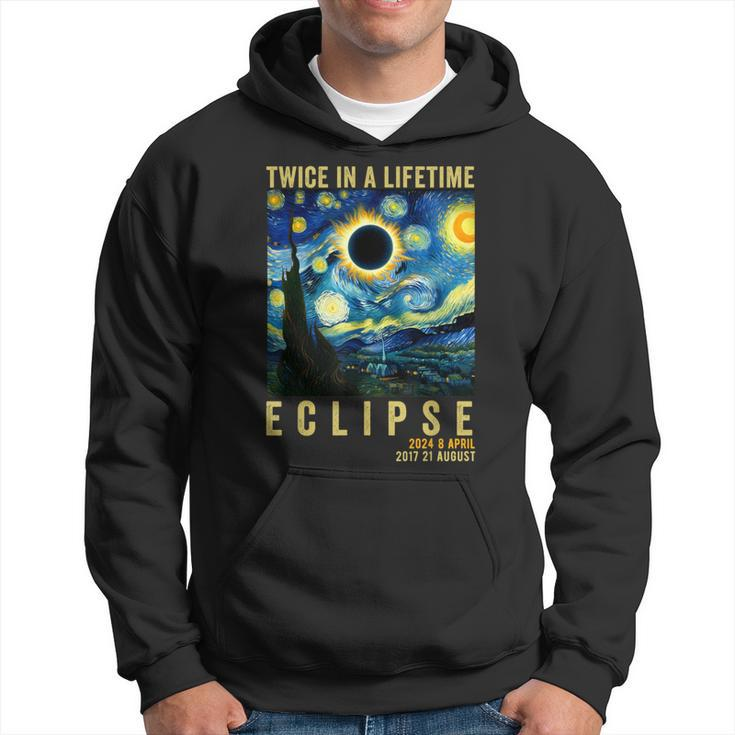 Twice In Lifetime Eclipse April 8 2024 Starry Night Van Gogh Hoodie