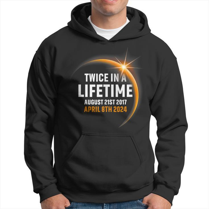 Twice In Lifetime Solar Eclipse 2024 2017 North America Hoodie