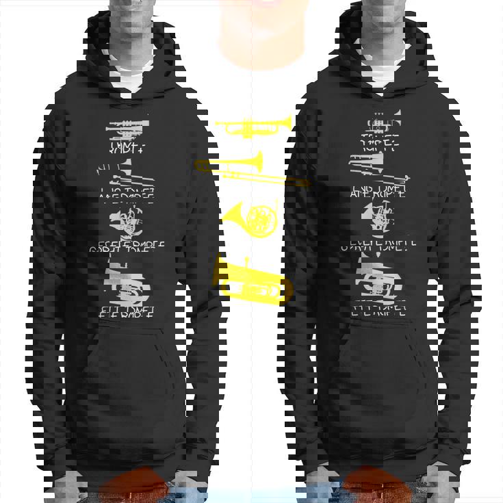 Types Of Trumpets Trumpet Trumpet Hoodie