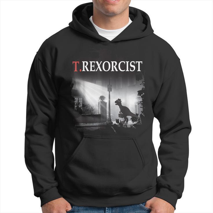 Tyrannosaurus Rex TRexorcist Dinosaur Parody Hoodie