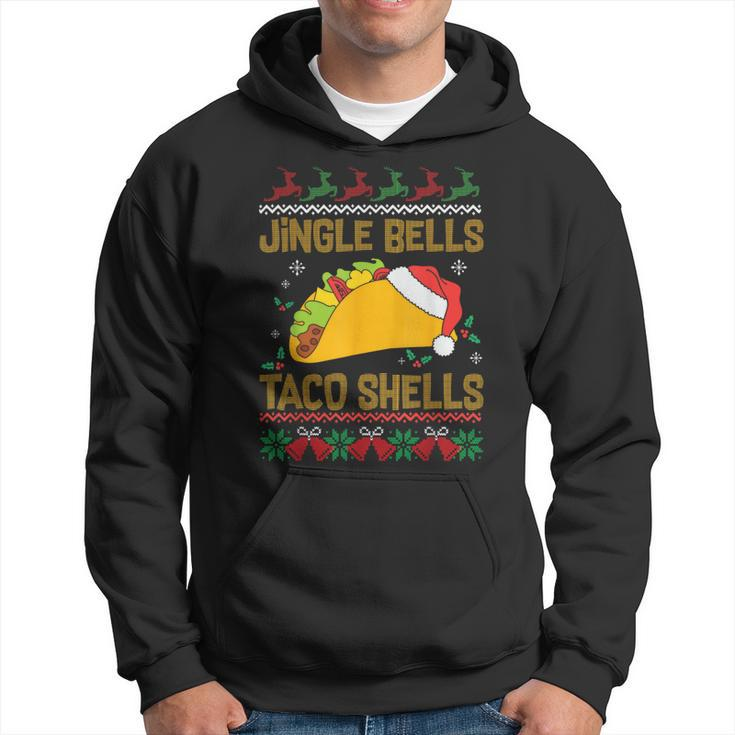 Ugly Christmas Fast Food Joke Jingle Bells Taco Shells Hoodie