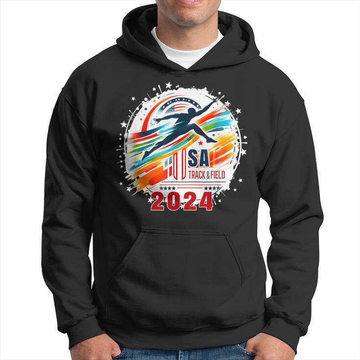 Usa 2024 Games United States Track And Field Usa 2024 Usa Hoodie