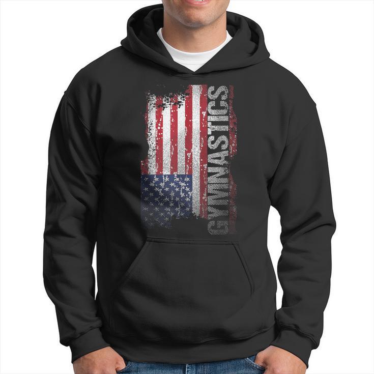 Usa Flag Gymnastics Hoodie