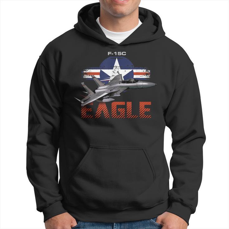 Usa Military Warbird F15 Eagle Military Airplane Hoodie