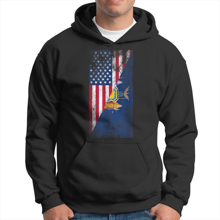 Usa New York Flags United States Of America New Yorker Hoodie