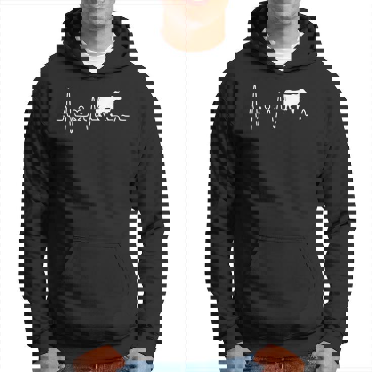 Vaca Latidos Del Corazón Agricultor Regalo Granjero Regalos Sudadera