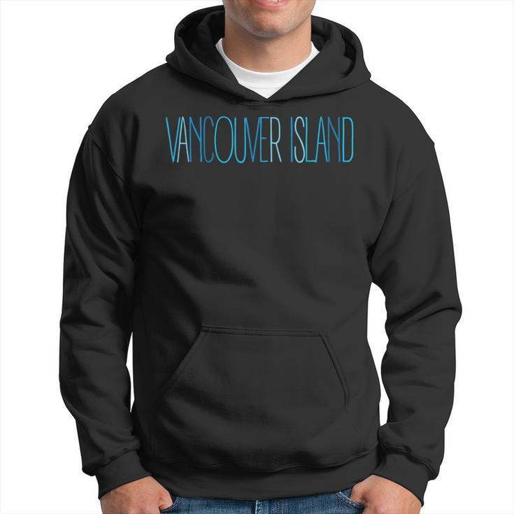 Vancouver Island Blue Lettering Blue S Hoodie