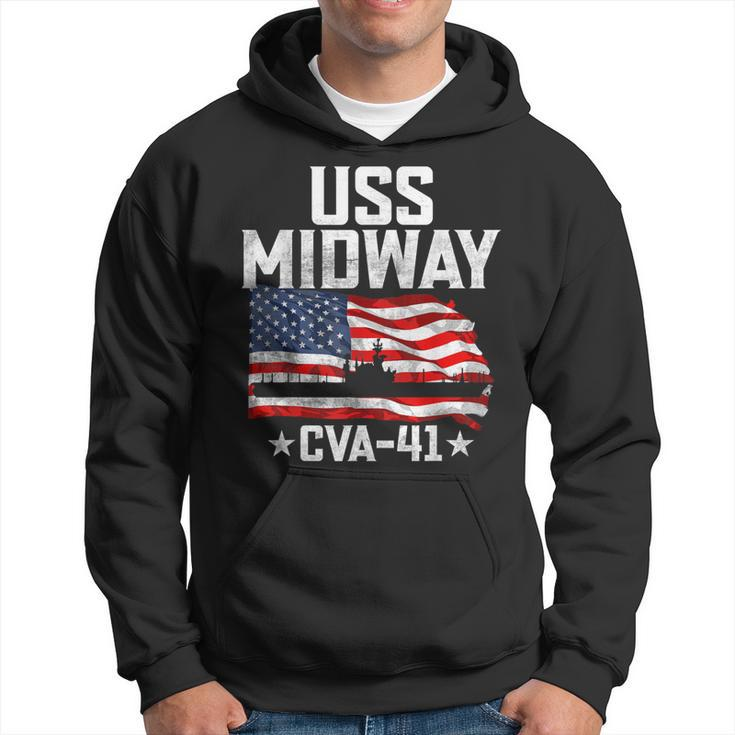 Veterans Day Uss Midway Cva-41 Armed Forces Soldiers Army Hoodie