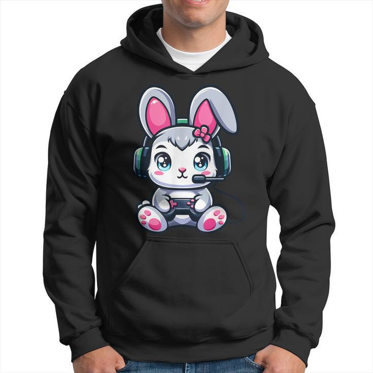 Video Game Easter Bunny Cute Gamer Girl Hoodie