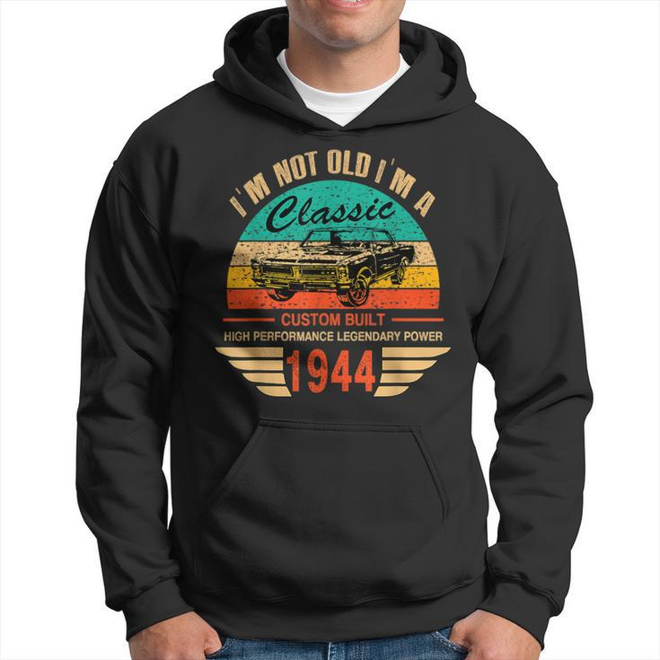 Vintage 1944 Classic Car Apparel For Legends Born In 1944 Hoodie