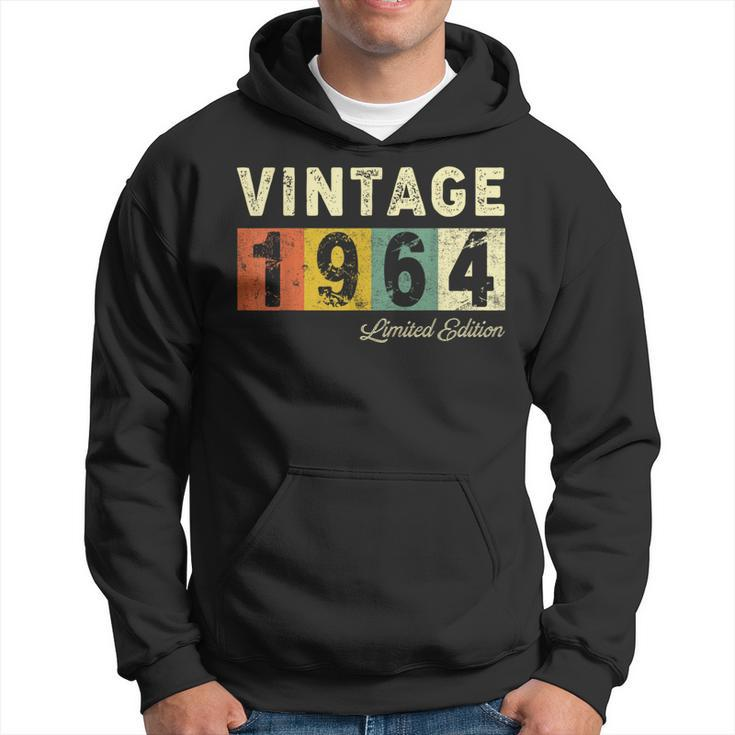 Vintage 1964 Retro Classic Style 60Th Birthday Born In 1964 Hoodie