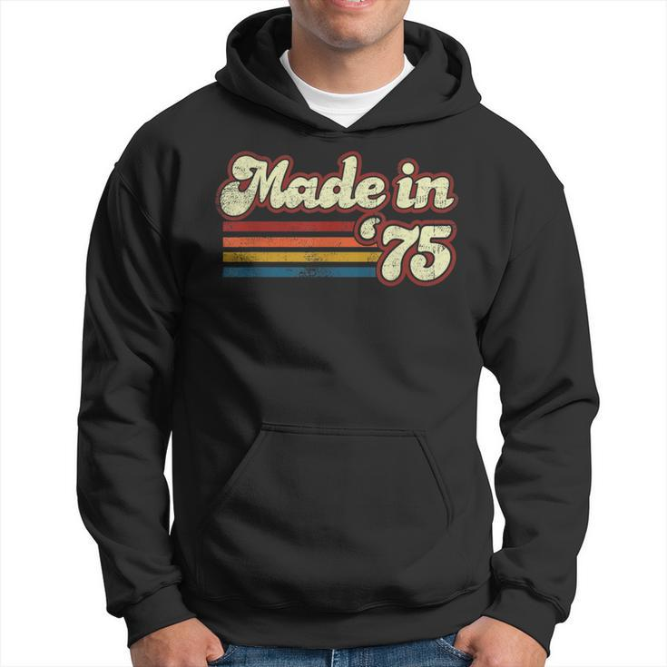 Vintage 1975 46Th Birthday Made In 1975 Born In 1975 Hoodie