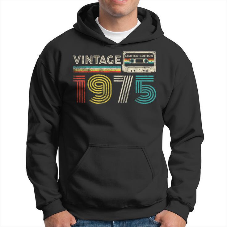 Vintage 1975 Classic Birthday 1975 Cassette Tape Vintage Hoodie