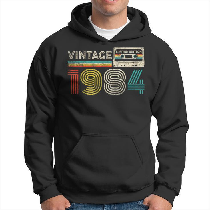 Vintage 1984 Classic Birthday 1984 Cassette Tape Vintage Hoodie