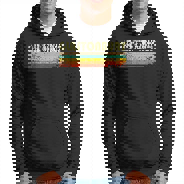 Vintage 70S 80S Style Glastonbury England Retro Hoodie