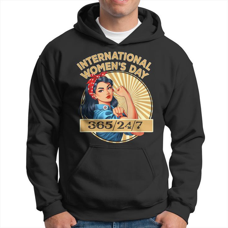 Vintage 8 March International Women's Day Asian American Hoodie