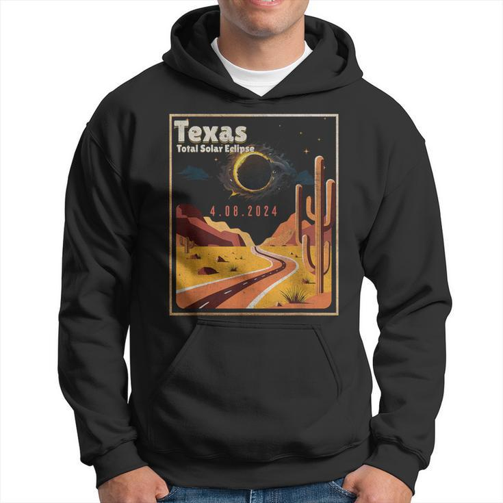 Vintage America Totality Texas Total Solar Eclipse 40824 Hoodie
