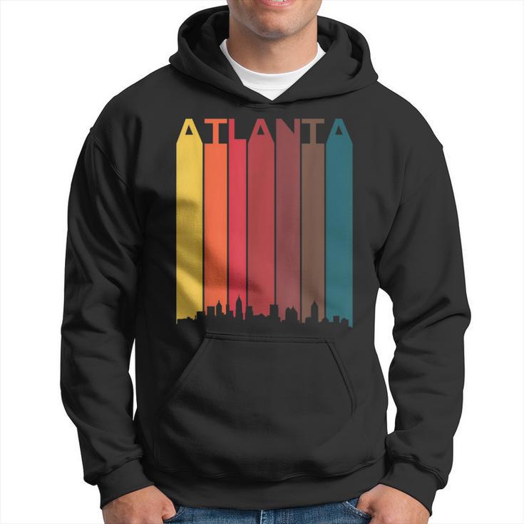 Vintage Atlanta Skyline Atlanta Vacation Retro Atlanta Pride Hoodie