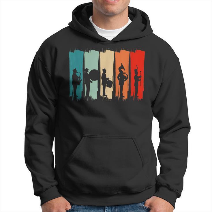 Vintage Band Instruments Band Member Marching Band Hoodie