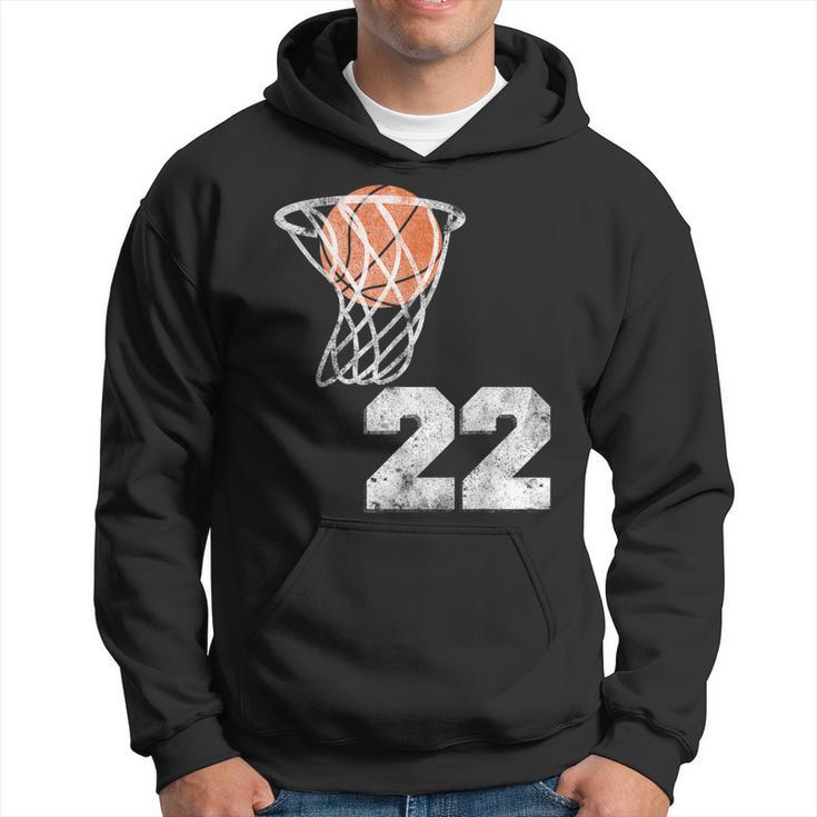 Vintage Basketball Jersey Number 22 Player Number Hoodie