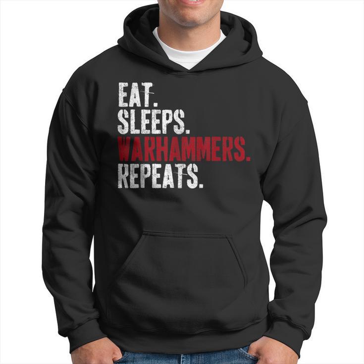 Vintage Eat Sleeps Warhammers Repeats Hoodie