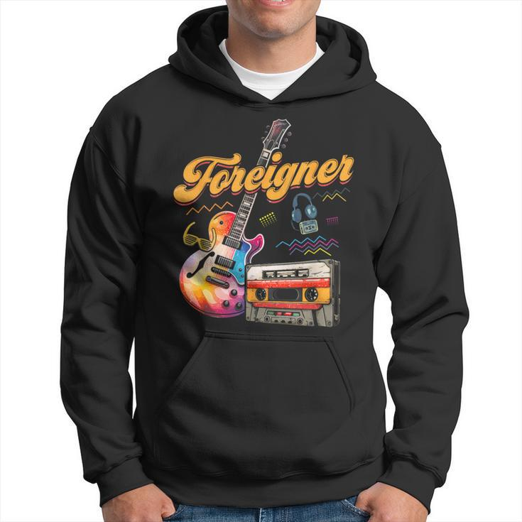 Vintage Foreigner Retro Cassette 90S Rock Music Old Fashion Hoodie