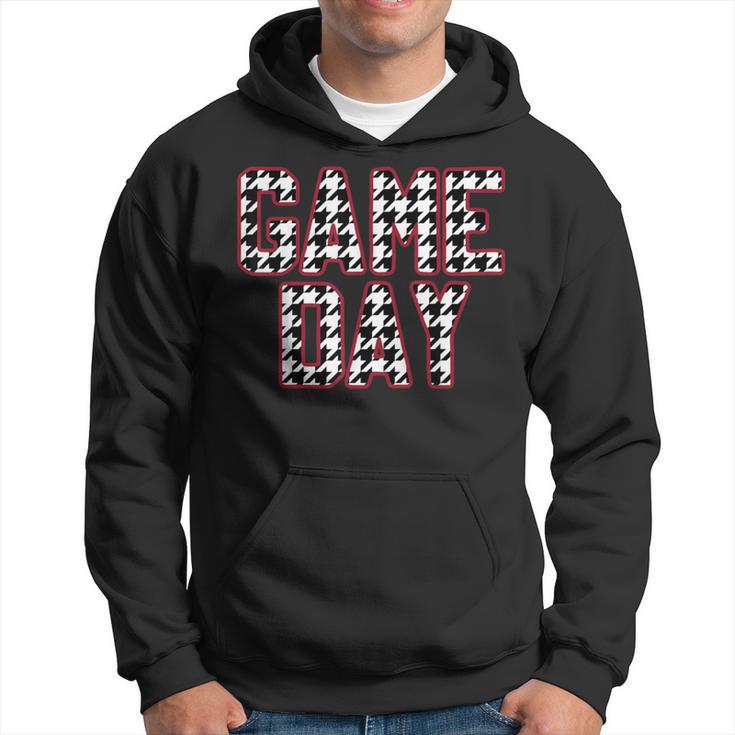 Vintage Game Day Houndstooth Alabama American Football Fans Hoodie