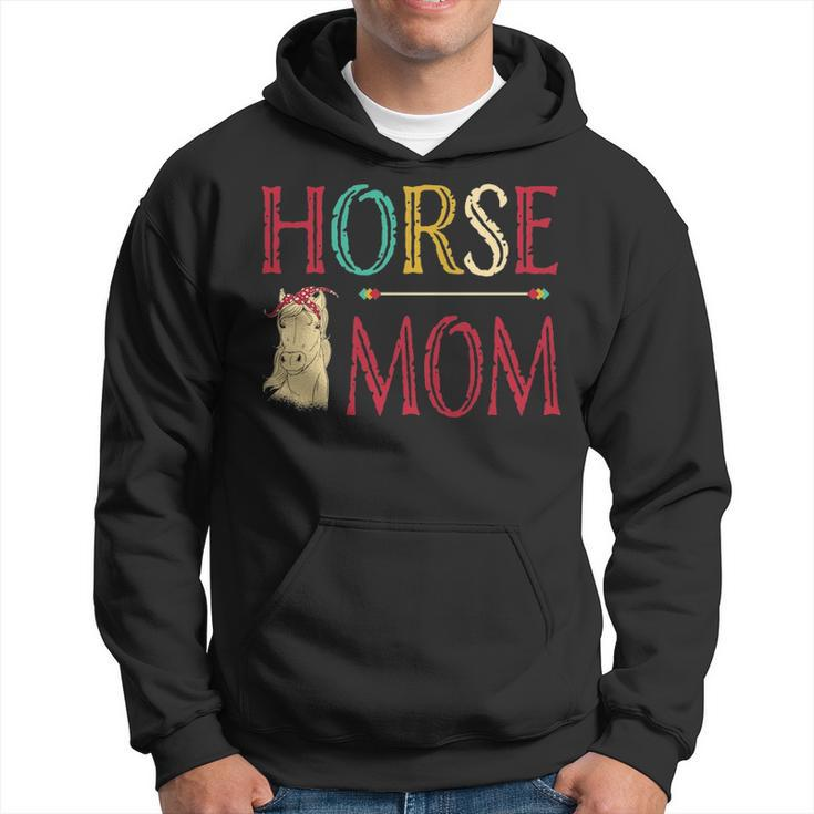 Vintage Horse Graphic  Equestrian Mom  Cute Horse Riding Hoodie