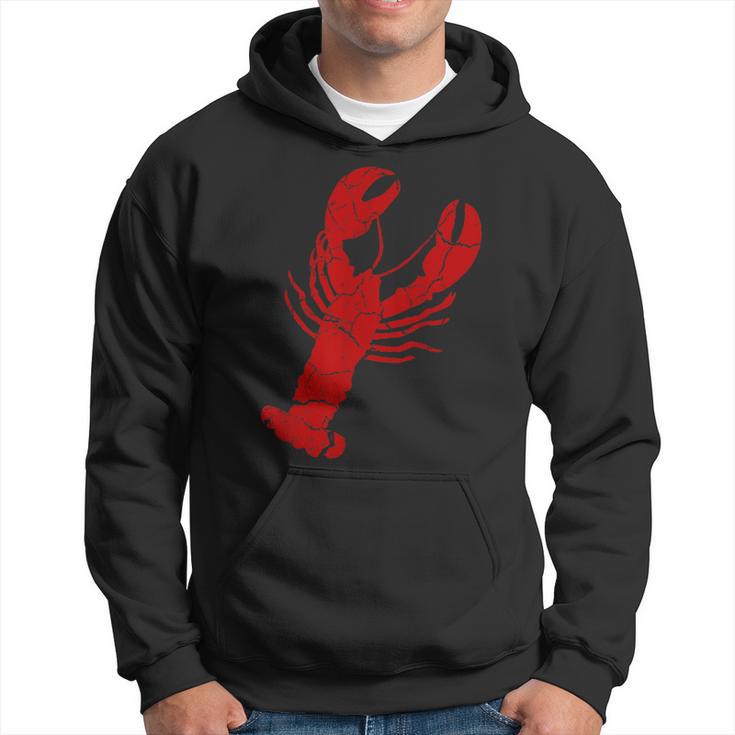 Vintage Lobster Print Red Lobster T Hoodie