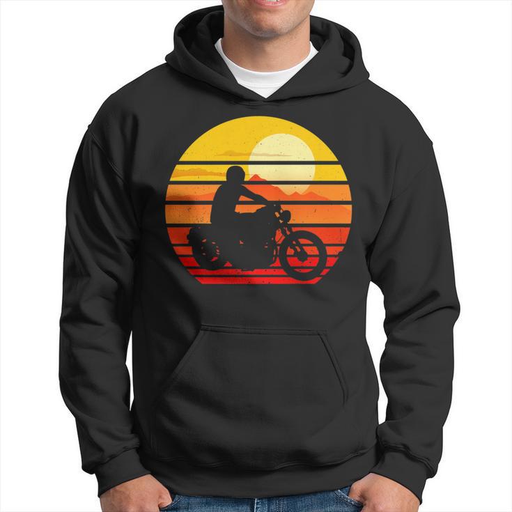 Vintage Motorcycle Riding Bike Retro Motorbike Old Biker Hoodie