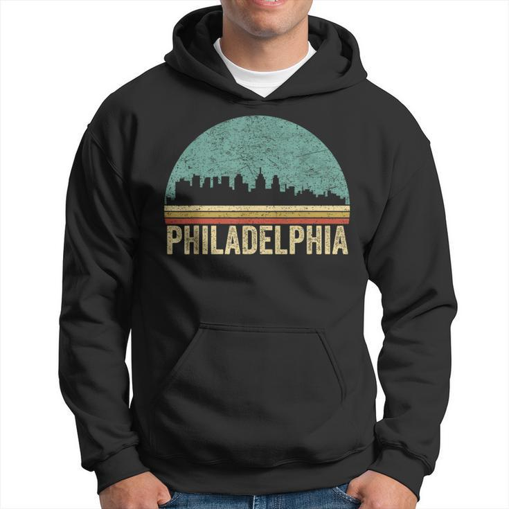 Vintage Philadelphia Skyline Retro Philly Cityline Hoodie