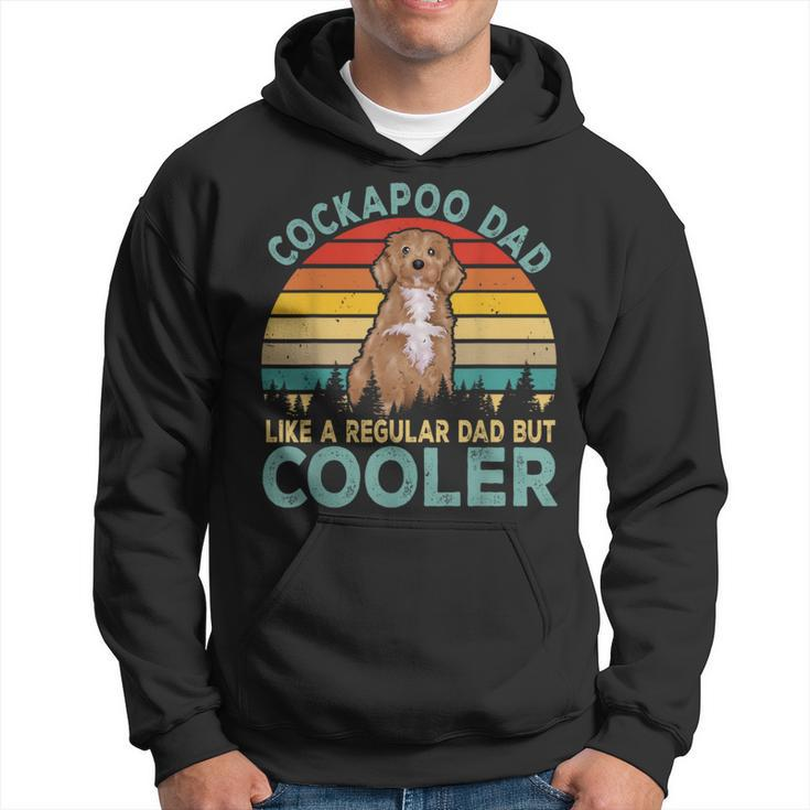 Vintage Retro Happy Father's Day Matching Cockapoo Dog Lover Hoodie