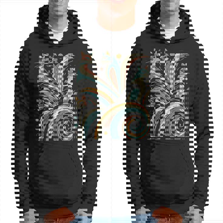 Vintage Retro Mid-Century Modern Look Cats 50S 60S Style Hoodie