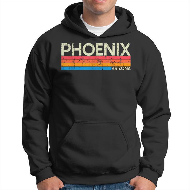 Vintage Retro Phoenix Arizona Distressed Hoodie