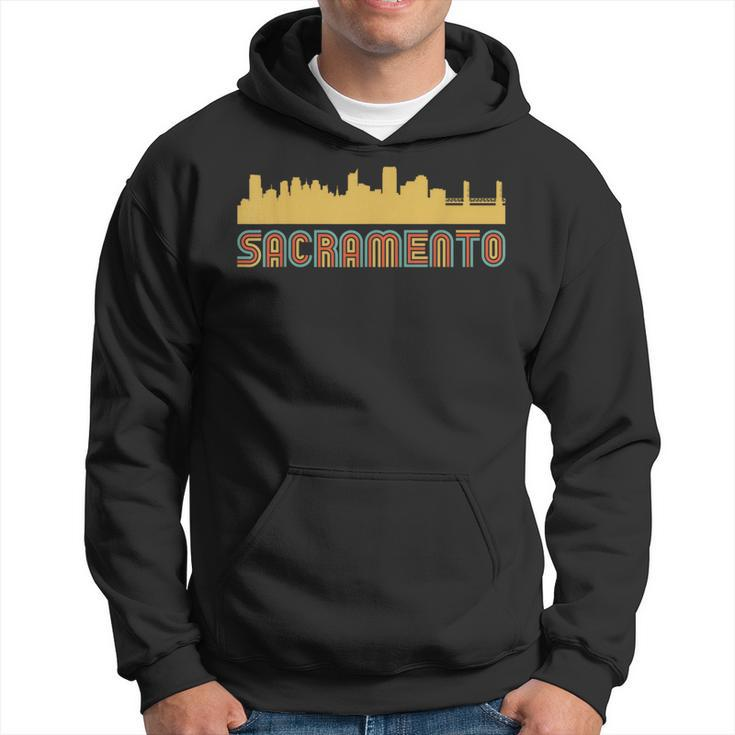 Vintage Retro Sacramento California Skyline Hoodie