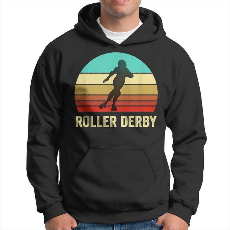 Vintage Retro Style Sunset Roller Derby Hoodie