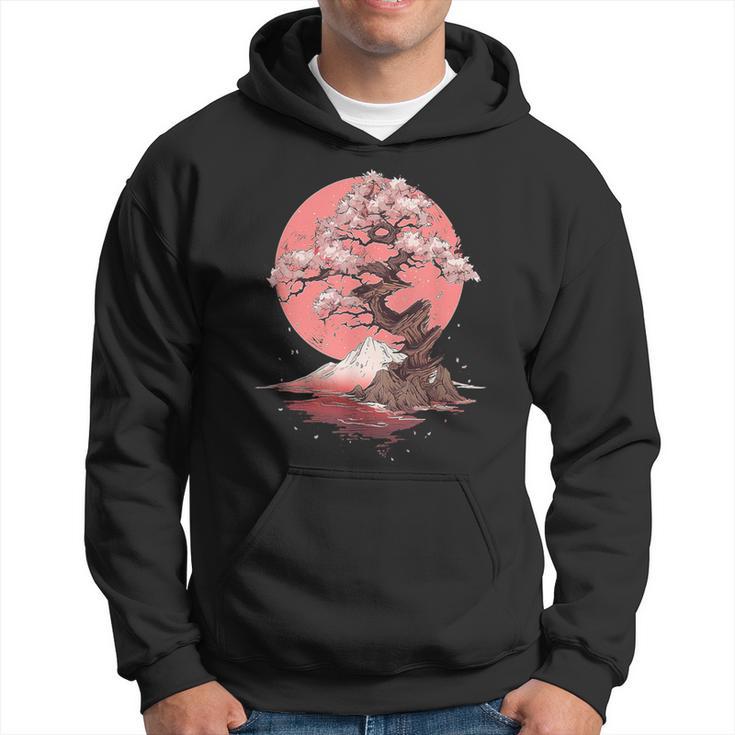 Vintage Sakura Garden Cherry Blossom Japanese Hoodie