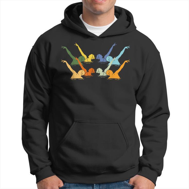 Vintage Synchronized Swimming Artistic Swimming Hoodie