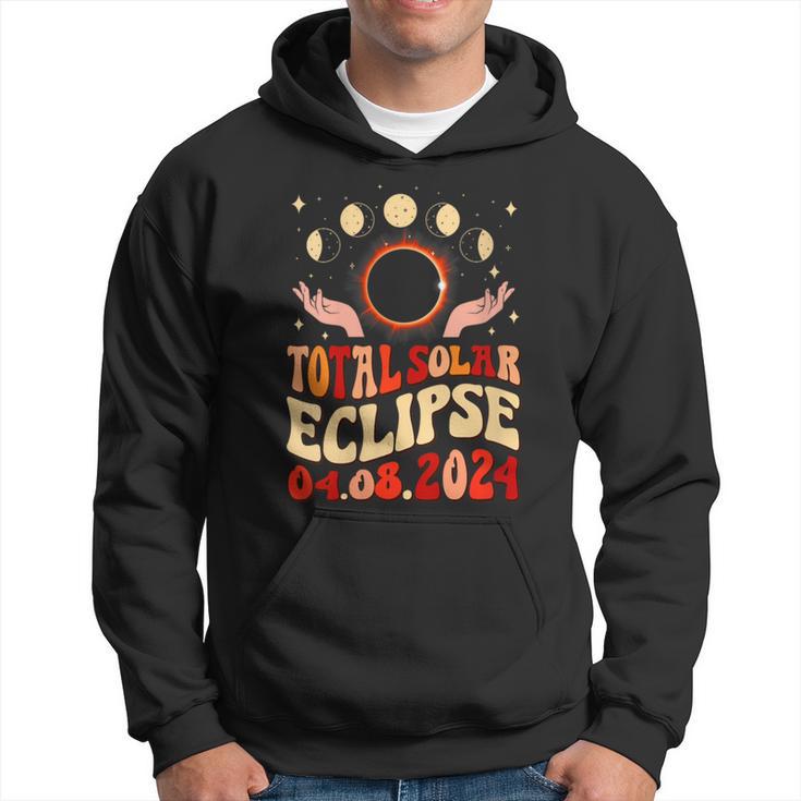 Vintage Total Solar Eclipse 2024 Usa April 8 2024 For Women Hoodie