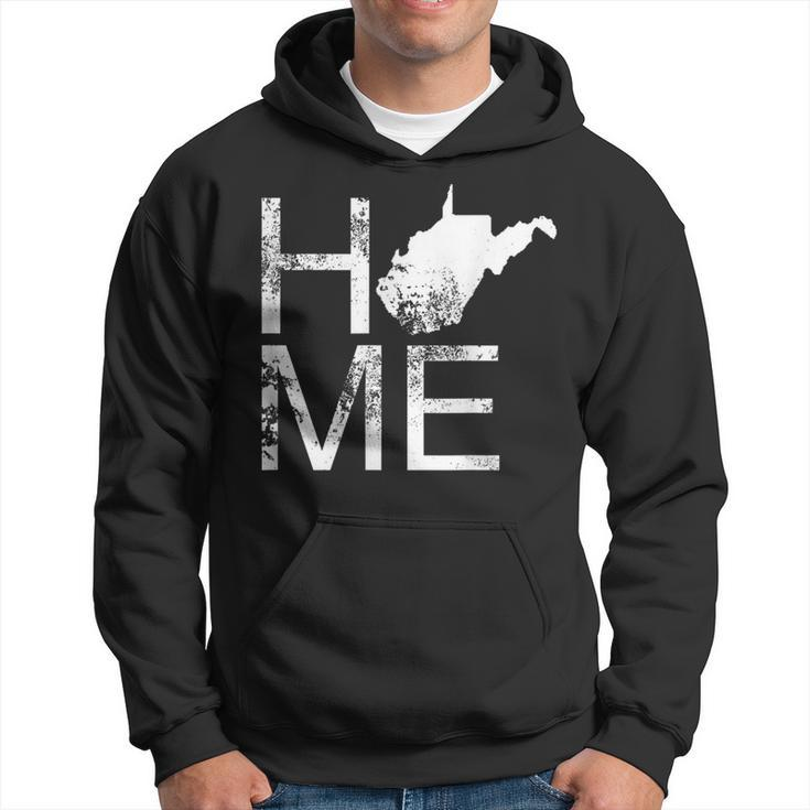 Vintage West Virginia Home Wv State Map In Place Of O Hoodie