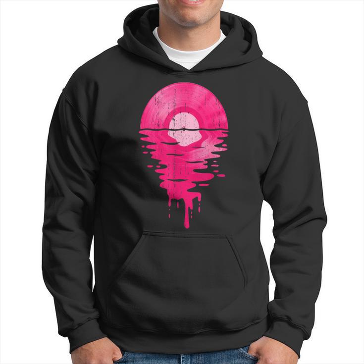 Vinyl Record Music Lp Classic 80S Sunset Hoodie