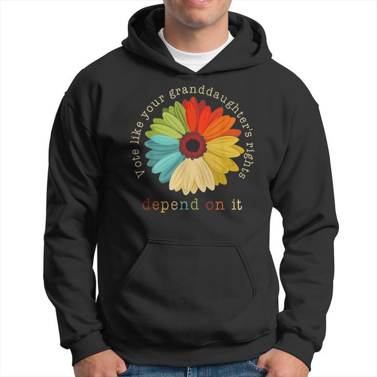 Vote Like Your Granddaughter's Rights Depend On It Feminist Hoodie