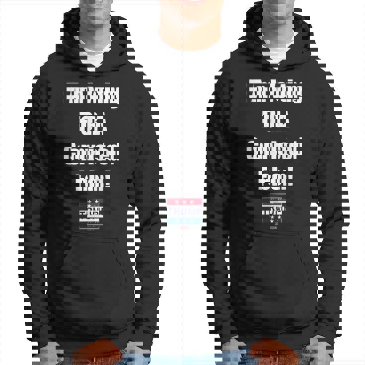 I Am Voting For A Convicted Felon Trump 2024 Hoodie