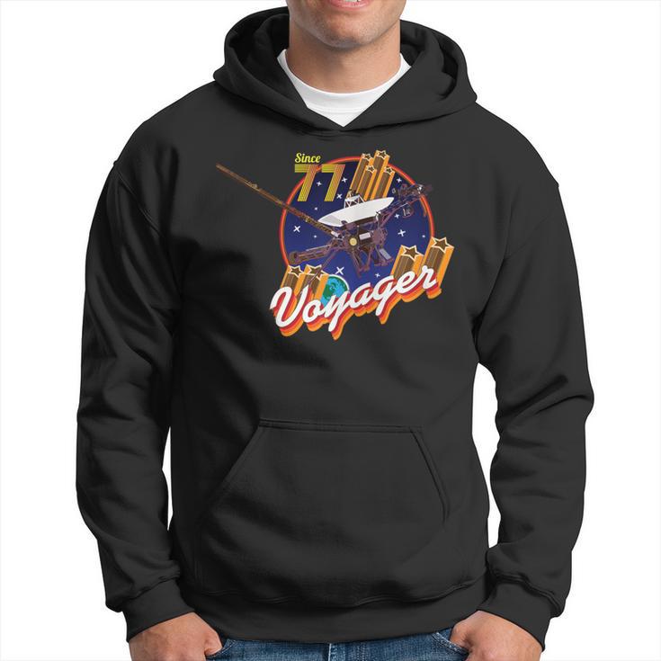 Voyager Space Probe 1977 Vintage Album Cover Hoodie