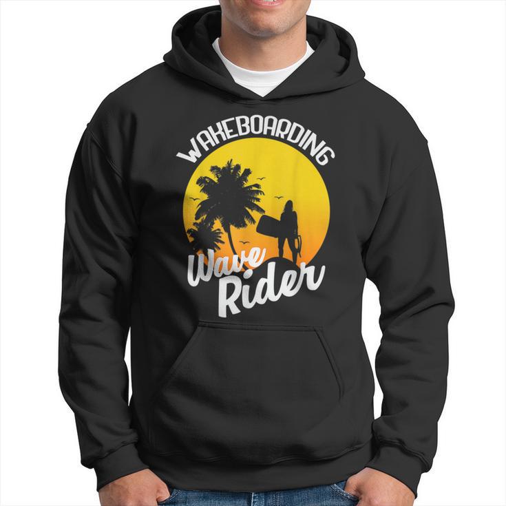 Wakeboarding Wave Rider On The Beach Hoodie