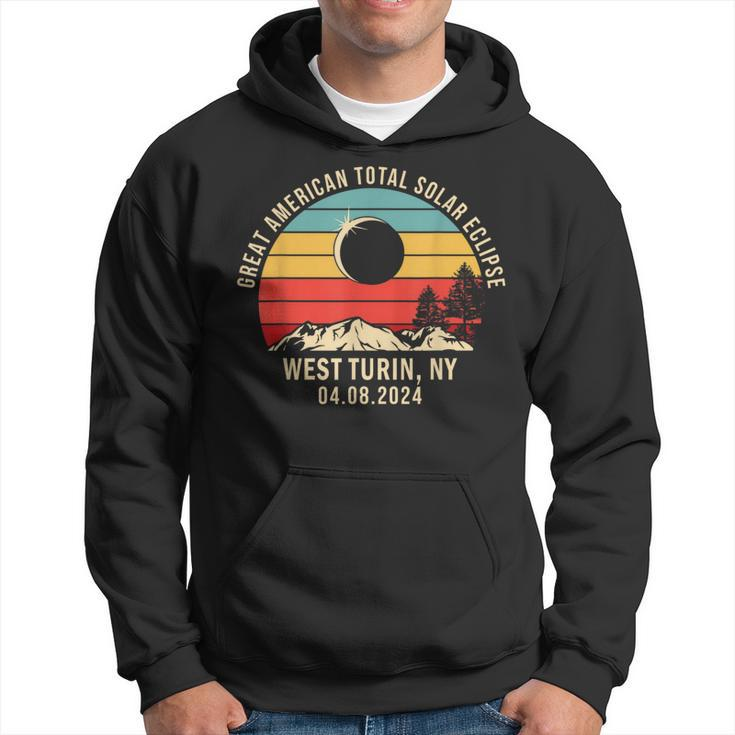 West Turin Ny New York Total Solar Eclipse 2024 Hoodie