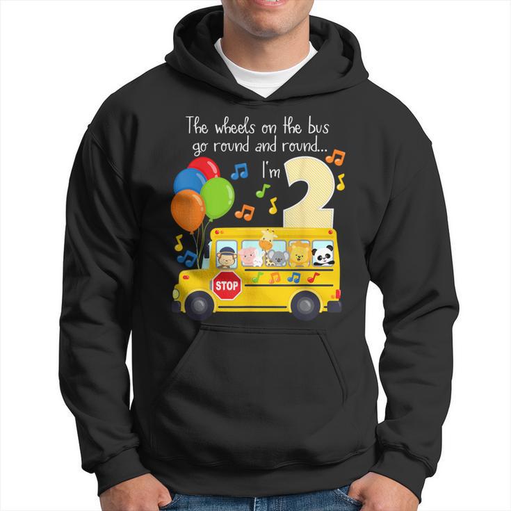 The Wheels On The Bus 2Nd Birthday 2 Yrs Old Family Matching Hoodie