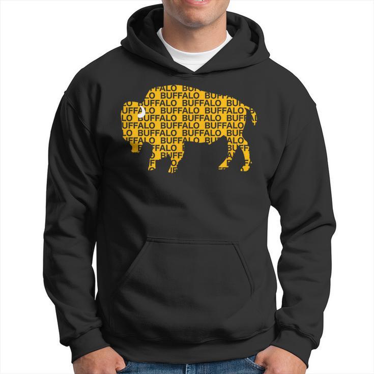 Whereabouts Buffalo Ny Yellow Buffalo Hockey Hoodie